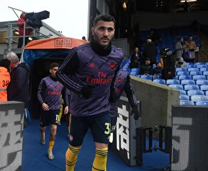 Images Dated 11th January 2020: Arsenal's Sead Kolasinac Braces for Crystal Palace Showdown in Premier League