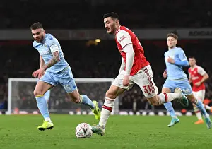 Arsenal's Sead Kolasinac Breaks Past Leeds Stuart Dallas in FA Cup Clash