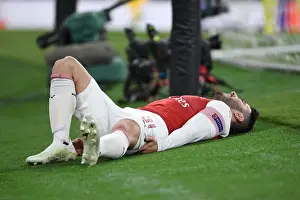 Arsenal V SSC Napoli 2018-19 Prints: Arsenal's Sead Kolasinac in Europa League Action Against Napoli