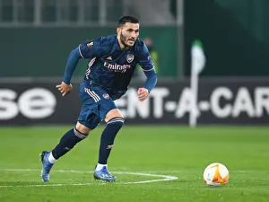 Arsenal's Sead Kolasinac in Europa League Action against Rapid Vienna