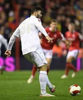 Arsenal's Sead Kolasinac in FA Cup Action against Nottingham Forest