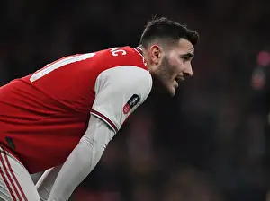 Arsenal's Sead Kolasinac Focused in FA Cup Battle Against Leeds United at Emirates Stadium