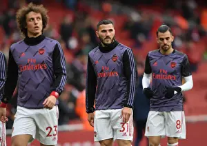 Arsenal V Everton 2019-20 Prints: Arsenal's Sead Kolasinac Gears Up for Arsenal v Everton Premier League Clash at Emirates Stadium