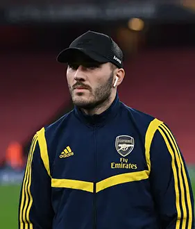 Arsenal V Vitoria Club 2019-20 Prints: Arsenal's Sead Kolasinac Gears Up for Europa League Battle Against Vitoria Guimaraes