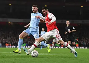 Arsenal's Sead Kolasinac Outsmarts Leeds Stuart Dallas in FA Cup Clash