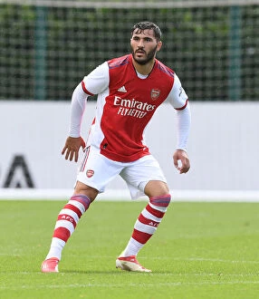 Images Dated 28th July 2021: Arsenal's Sead Kolasinac in Pre-Season Action Against Watford
