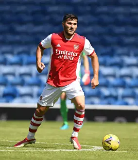 Glasgow Rangers V Arsenal 2021-22 Prints: Arsenal's Sead Kolasinac at Rangers Pre-Season Friendly in Glasgow