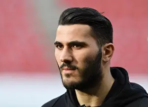 Stade Rennes V Arsenal 2018-19 Prints: Arsenal's Sead Kolasinac Before UEFA Europa League Clash Against Stade Rennais
