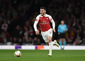 Arsenal's Sead Kolasinac in UEFA Europa League Semi-Final Action vs Valencia