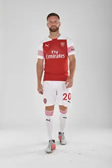 Arsenal's Shkodran Mustafi at 2018/19 First Team Photo Call