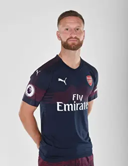 Arsenal's Shkodran Mustafi at 2018/19 First Team Photo Call