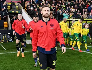 Norwich City V Arsenal 2019-20 Prints: Arsenal's Shkodran Mustafi Prepares for Norwich City Clash (Premier League 2019-20)