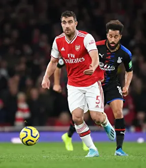 Arsenal's Sokratis in Action Against Crystal Palace - Premier League 2019-20