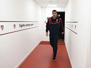 Arsenal's Sokratis Arrives at Vitality Stadium for FA Cup Fourth Round Match vs AFC Bournemouth