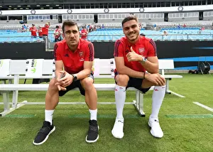 Arsenal's Sokratis and Mavropanos Gear Up: Arsenal v Fiorentina, 2019 International Champions Cup