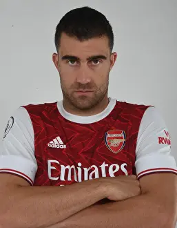 Arsenal's Sokratis Training at London Colney During 2020-21 Season