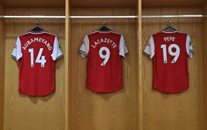 Arsenal V Tottenham Hotspur 2019-20 Prints: Arsenal's Star Forwards: Aubameyang