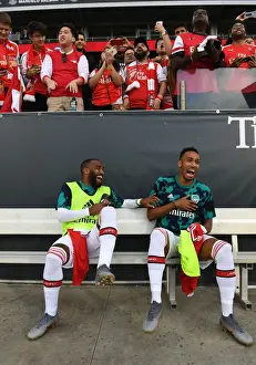 Colorado Rapids V Arsenal 2019-20 Prints: Arsenal's Star Forwards Lacazette and Aubameyang in Harmony: Pre-Season Training, 2019