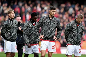 Arsenal's Star Quartet: Smith Rowe, Nketiah, Havertz, Zinchenko Unite for Battle against Sheffield United (2023-24)