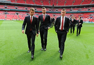 Arsenal V Hull City - FA Cup Final 2014 Prints: Arsenal's Stars: Ramsey, Giroud