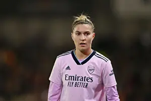 Manchester United Women V Arsenal Women 2022-23 Prints: Arsenal's Steph Catley Concentrates in Intense Barclays Women's Super League Clash: Manchester United vs