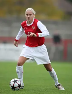 Arsenal Ladies V ZFK Masinac 2010-11 Prints: Arsenal's Steph Houghton: 9-0 Victory Over ZFK Masinac in UEFA Women's Champions League