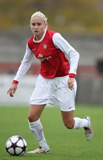 Arsenal Ladies V ZFK Masinac 2010-11 Prints: Arsenal's Steph Houghton Leads Dominant 9-0 Win Over ZFK Masinac in UEFA Women's Champions League