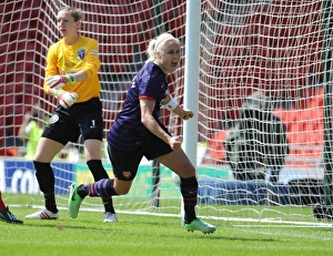 Arsenal Ladies V Bristol Academy - FA Cup Final 2013 Prints: Arsenal's Steph Houghton Scores in FA Women's Cup Final Victory over Bristol Academy