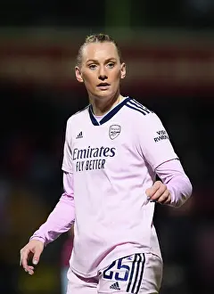 Arsenal's Stina Blackstenius in Action against West Ham United in FA Women's Super League