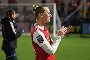 Arsenal's Stina Blackstenius Celebrates after Arsenal Women's Super League Victory over Reading