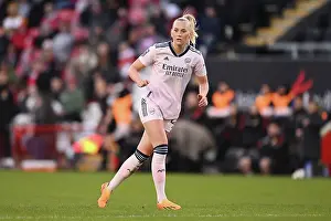 Manchester United Women V Arsenal Women 2022-23 Prints: Arsenal's Stina Blackstenius Faces Off Against Manchester United in FA Women's Super League Clash