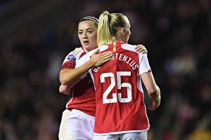 Reading Women v Arsenal Women - Conti Cup 2023-24 Collection: Arsenal's Stina Blackstenius Scores Hat-trick in Conti Cup Victory Over Reading