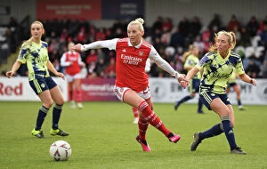 Arsenal Women v Leeds United Women - FA Cup 2023 Collection: Arsenal's Stina Blackstenius Shines in FA Cup Fourth Round Clash Against Leeds United Women