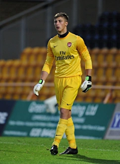 Arsenal U19 V Olympique De Marseille - NextGen 2012-13 Prints: Arsenal's Stuart Moore Faces Marseille in NextGen Series Clash