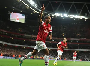 Arsenal V Coventry City - Capital One Cup 2012-13 Prints: Arsenal's Theo Walcott Scores Brace: Cruise Past Coventry in Capital One Cup