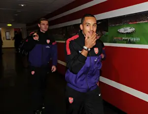 Arsenal's Theo Walcott and Thomas Vermaelen Prepare for Battle against Tottenham Hotspur (2012-13)