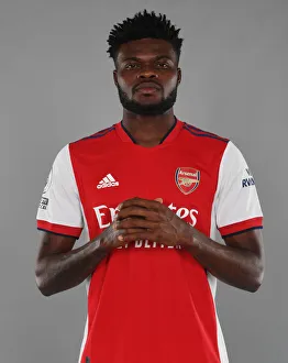 Arsenal Photocall 2021-22 Prints: Arsenal's Thomas Partey at 2021-22 Team Photocall