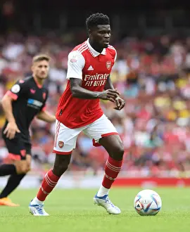 Arsenal's Thomas Partey in Action against Sevilla during Emirates Cup 2022