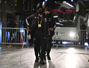 Arsenal's Thomas Partey Arrives at Empty Eden Arena for Slavia Prague Showdown - UEFA Europa League Quarterfinal