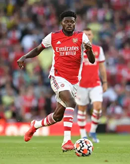 Arsenal V Tottenham Hotspur 2021-22 Prints: Arsenal's Thomas Partey Faces Off Against Tottenham in Premier League Clash