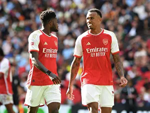 Arsenal's Thomas Partey and Gabriel Magalhaes Face Manchester City in FA Community Shield Showdown, 2023-24