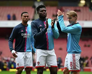 Arsenal's Thomas Partey Prepares for Brentford Clash in Premier League (Arsenal v Brentford 2022-23)