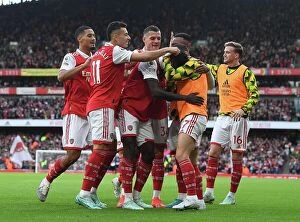Arsenal v Nottingham Forest 2022-23 Collection: Arsenal's Thomas Partey Scores Fourth Goal in Victory over Nottingham Forest (2022-23)
