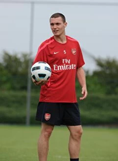 Images Dated 6th July 2010: Arsenal's Thomas Vermaelen at London Colney Training Ground, 2010