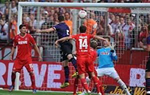 Cologne V Arsenal 2012-13 Prints: Arsenal's Thomas Vermaelen Scores First Goal Against FC Cologne in 2012-13 Pre-Season Friendly