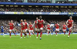 Arsenal's Thrilling Comeback: Gabriel's Goal Celebration vs. Chelsea (2022-23)