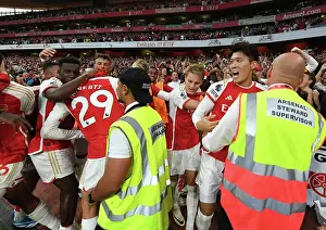 Arsenal V Manchester City 2023-24 Prints: Arsenal's Thrilling Comeback: Martinelli's Goal Against Manchester City (2023-24)