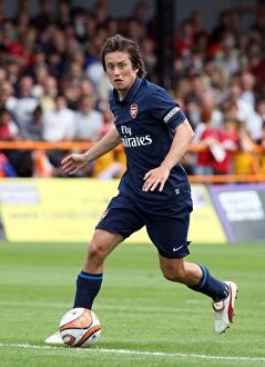 Barnet v Arsenal 2009-10 Collection: Arsenal's Thrilling Pre-Season Draw with Barnet: Rosicky in Action