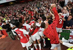 Arsenal V Manchester City 2023-24 Prints: Arsenal's Thrilling Victory: Martinelli's Goal Celebration vs Manchester City