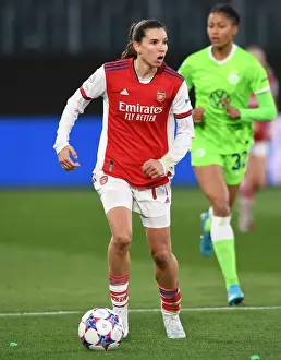 VfL Wolfsburg V Arsenal Women 2021-22 Prints: Arsenal's Tobin Heath in Action during Champions League Quarterfinal vs. VfL Wolfsburg
